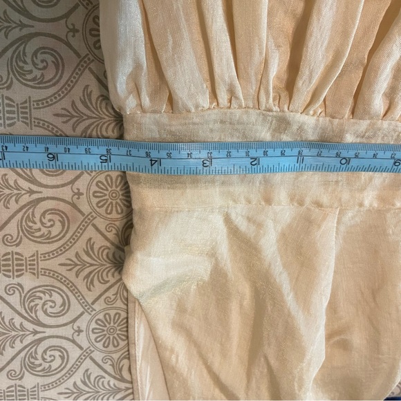 New NWT Mable Belle Cream Mini Dress Large L Deep V sundress - Picture 4 of 13